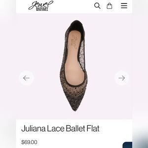 Badgley Mischka Juliana Lace Ballet Flat Size 9.5